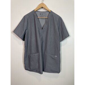 FIGS Figs Scrub Top Womens XL Gray Casma Technical Collection Medical Nurse